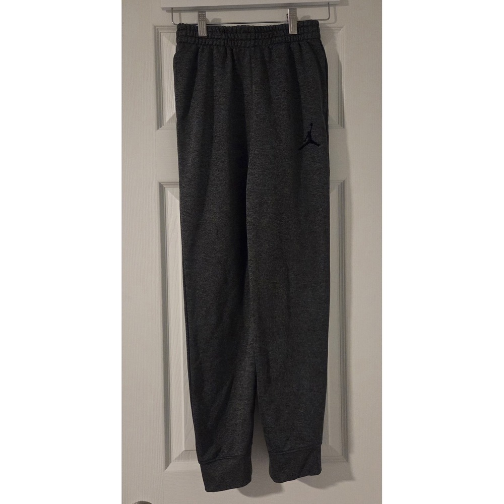 Nike Air Jordan Grey Joggers Sweatpants Boys Size Large 12/13 Years 6516-042